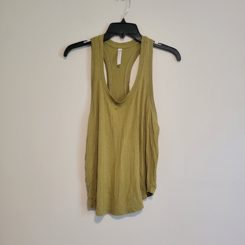 Fabletics Olive Green Women's Razorback Tank Top Size Small